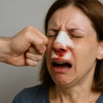 ضربه خوردن بینی بعد از عمل