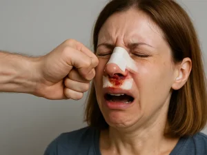 ضربه خوردن بینی بعد از عمل